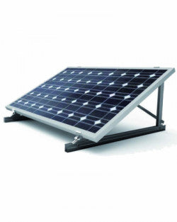 Kit de fijación para 1 panel solar horizontal en suelo plano para 1 módulo fotovoltaico
