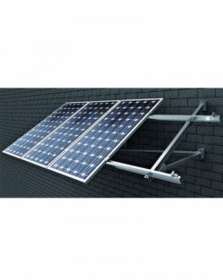 Kit de fixation murale pour 2 panneaux solaires verticaux pour 2 modules photovoltaïques